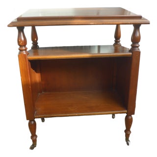 Vintage Cherry Wood Bible/Dictionary Book Stand by Brandt Cabinet Works of Hagerstown Maryland For Sale