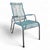 Vintage Turquoise Scoubidou Chair For Sale