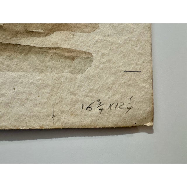 Henry Emil Salloch Original Watercolor on Paper Mt. Desert Island, 1948. For Sale - Image 4 of 8