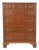 Kindel Georgian Mahogany Highboy Chest of Drawers | Newly Refinished For Sale