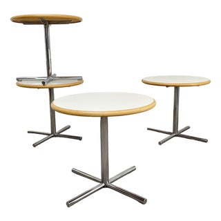 Vintage Round Side Table, 1990s For Sale