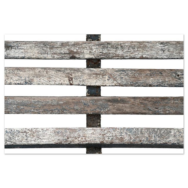 Public Bench in Wood and Metal For Sale - Image 6 of 7