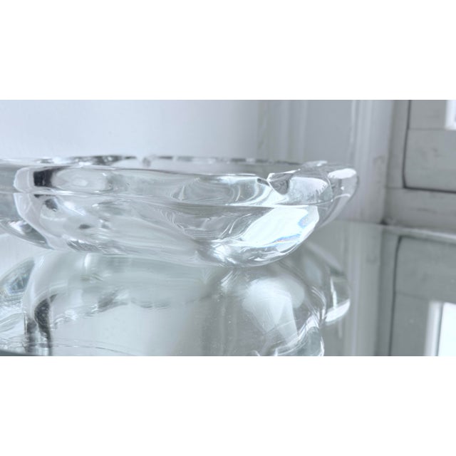 Vintage Mid-Century Modern Orrefors “Stella Polaris” Crystal Bowl – Attributed Vicke Lindstrand, Sweden For Sale - Image 10 of 11