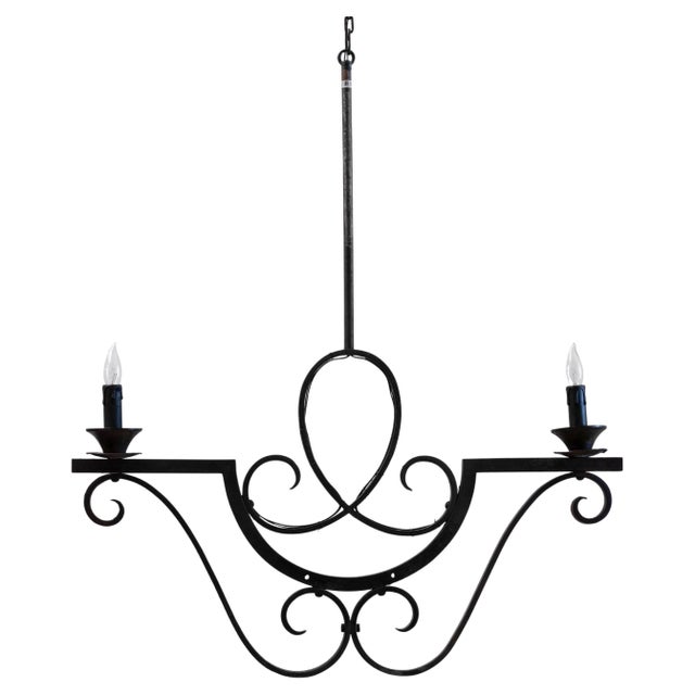 1900s French Metal Chandelier For Sale - Image 15 of 18