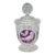 Vintage Hofbauer “Byrdes” Ruby Crystal Candy Dish / Jar With Lid For Sale