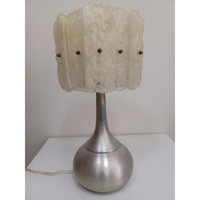 Cream Vintage Table Lamp, 1970s For Sale - Image 8 of 18