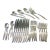 1950s 1847 Rogers Flair International Silver Plate Flatware Set 8 Mid Century Modern - 40 Pieces For Sale