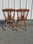 Farmhouse Vintage 1900s Plank Seat Farm Chairs - a Pair For Sale - Image 3 of 4