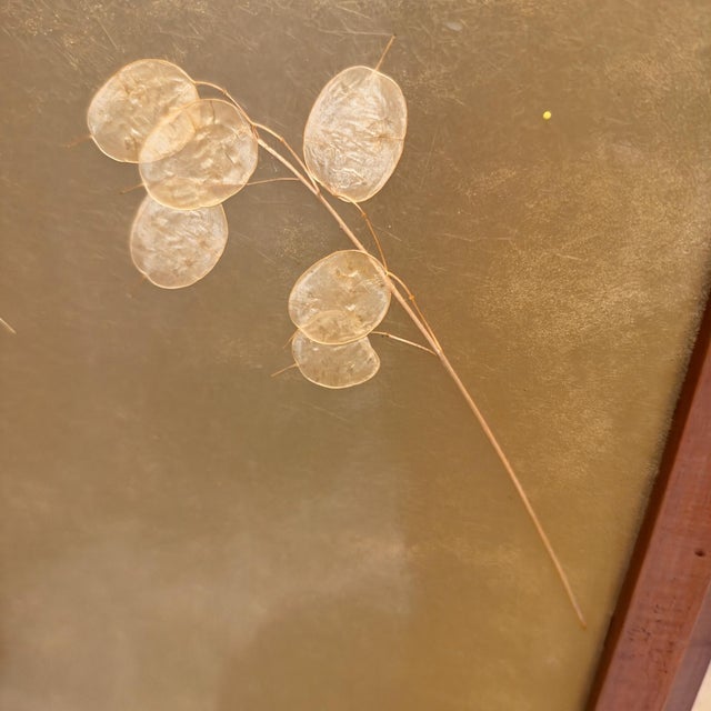 Mid-Century Modern Vintage Japanese Four-Panel Folding Floor Screen Mid Century Organic Modern For Sale - Image 3 of 17