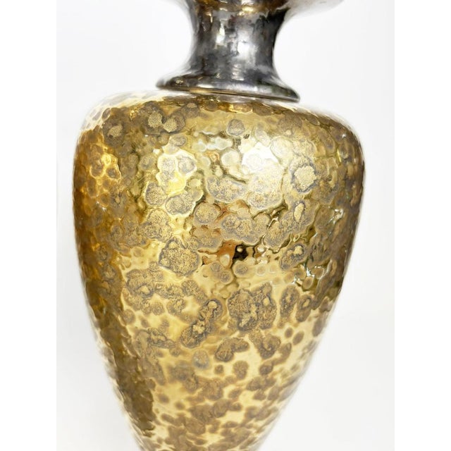 Gilded Metal Lamps, France, 1980, Set of 2 For Sale - Image 9 of 17