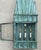 Single Monumental Art Deco Style Verdigris Copper & Brass Wall Lantern For Sale - Image 13 of 14