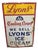 Large Enamel Lyons Ice Cream Sign, 1940s For Sale