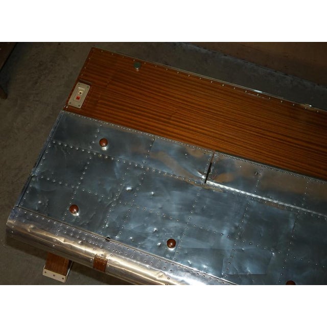T-28 A Trojan Aeroplane Wing Aviator Desk by Giancarlo De Astis For Sale - Image 18 of 18