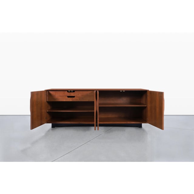 Glenn of California Walnut Credenza by John Kapel For Sale - Image 11 of 15