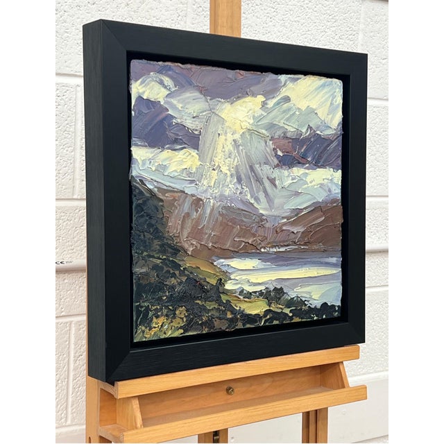 Impasto Oil Painting of Derwent Water in Keswick in the Lake District of England 2011 For Sale - Image 10 of 17