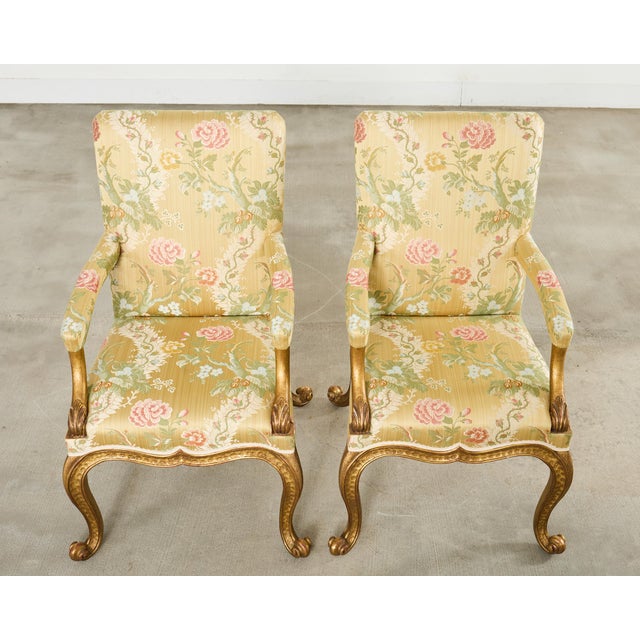 2000 - 2009 Set of Twelve Rose Tarlow Gold Leaf Kent Dining Chairs For Sale - Image 5 of 18