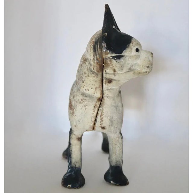 Original Cast Iron Dog Doorstop, 1930s For Sale - Image 4 of 5