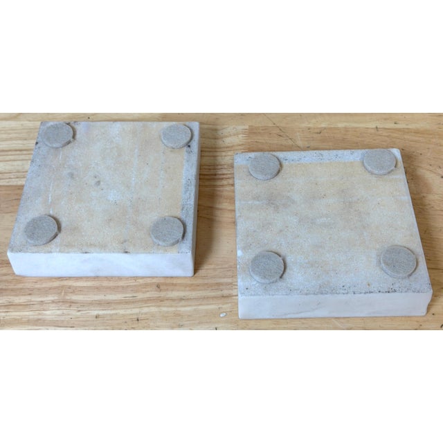 Pair Italian Grand Tour Style Brecciated Specimen Marble Spheres Carrara Bases For Sale In West Palm - Image 6 of 14