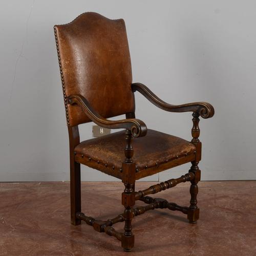 Antique Baroque Chair, 1800s For Sale - Image 3 of 9