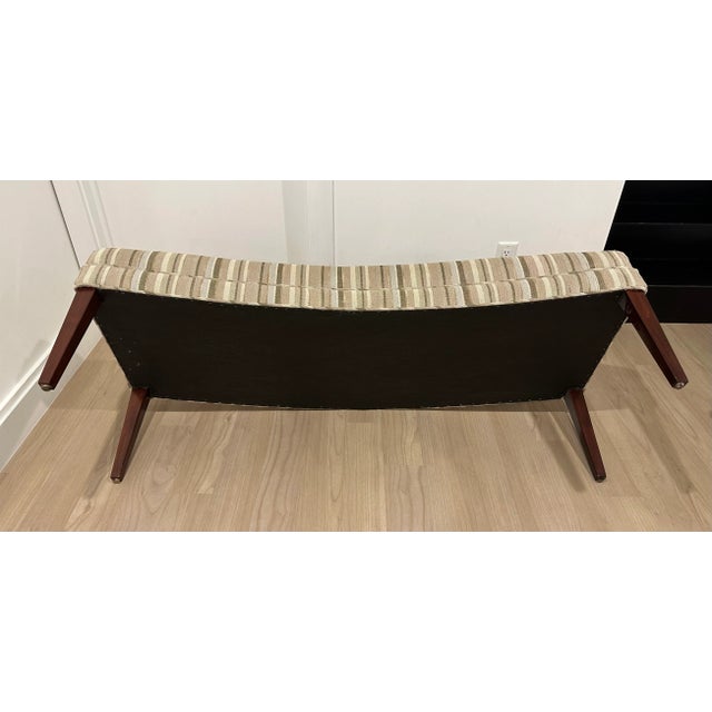 Kravet Custom Quartet Curved Bench by Kravet For Sale - Image 4 of 11