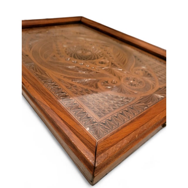 Victorian English Walnut Serving Tray, 1890s For Sale - Image 11 of 14