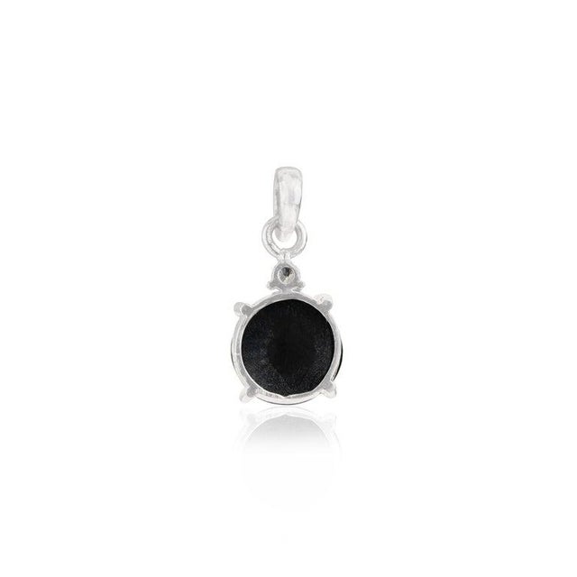 Contemporary 5.71 Ct Single Stone Black Star & Zircon Classic Drop Pendant For Sale - Image 3 of 12