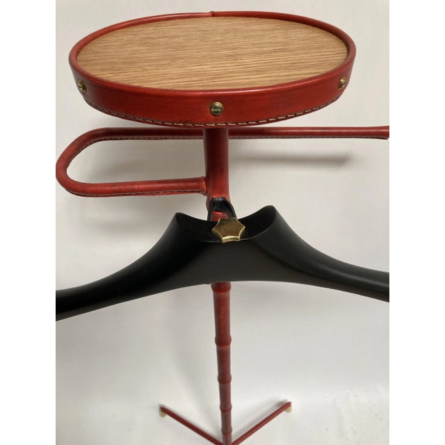 Jacques Adnet Sellier Leather Chamber Valet by Jacques Adnet For Sale - Image 4 of 7