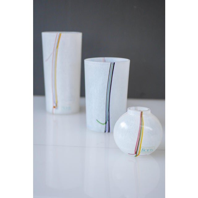 Glass Vases by Vallien for Kosta Boda, Set of 3 For Sale - Image 6 of 13