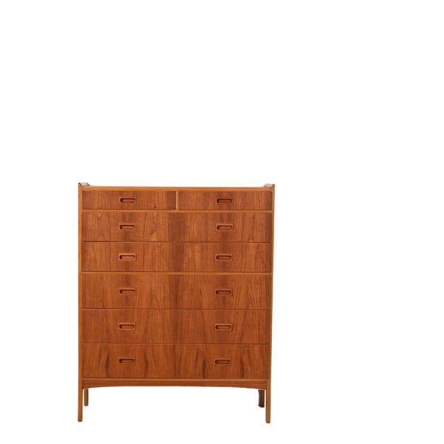 Swedish Teak Chest of 7 Drawers from Treman, 1960s For Sale