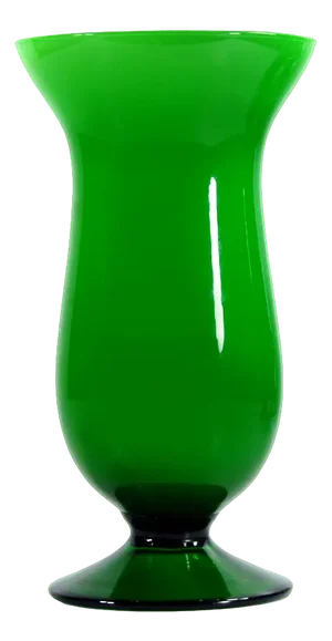 Vintage Italian Green Glass Vase, 1970s