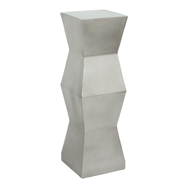 1980s Geometric Pedestal Floor Lamp For Sale