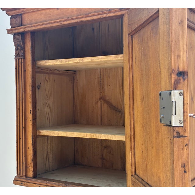 Pine One Door Hanging Cupboard. For Sale - Image 12 of 14