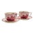 Antique Johnson Brothers Red Transfer-Ware Cup & Saucer- A Pair For Sale