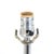 Modern 1970's Kovacs Stacked Chrome Ball Lamp W/ Original Shade For Sale - Image 3 of 8