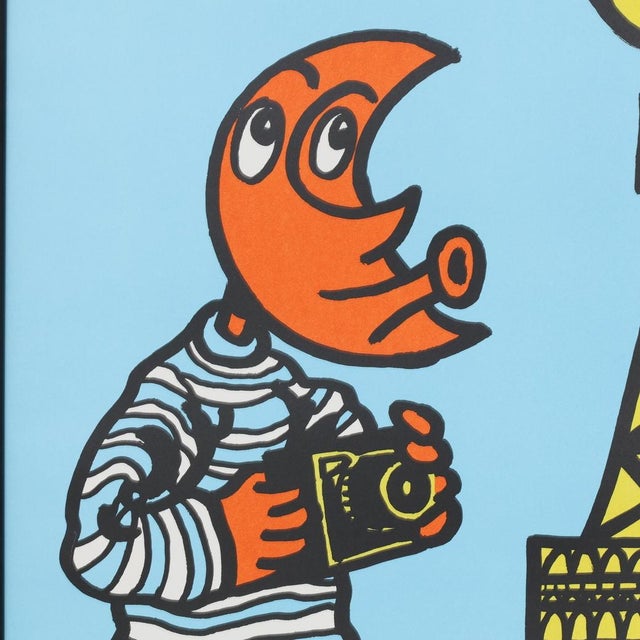 The Moon Man in Paris Poster by Hervé Di Rosa, 1992 For Sale - Image 4 of 7