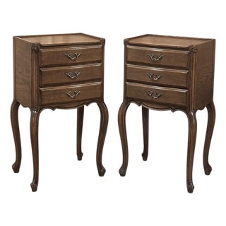 Pair Vintage Country French Nightstands ~ End Tables For Sale