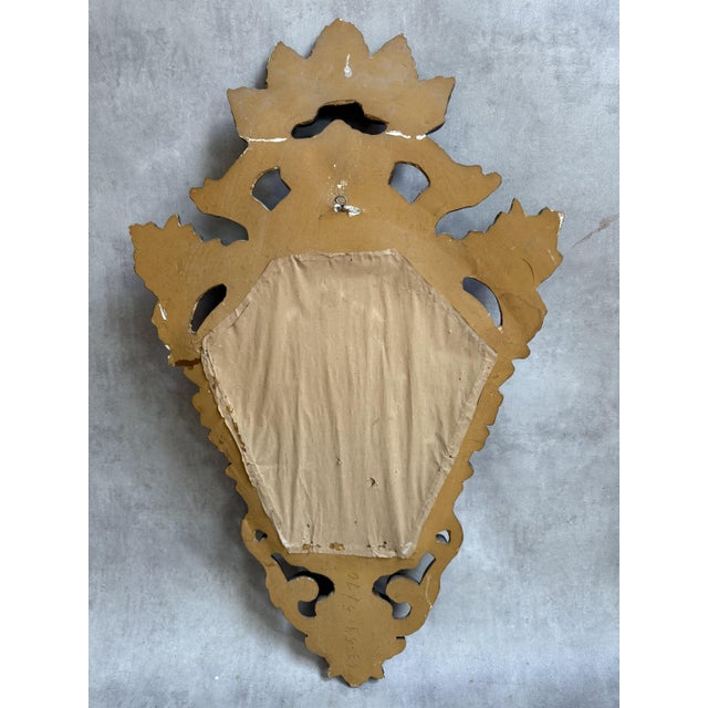 Vintage French Gilt Cornucopia Mirror, 1950s For Sale - Image 4 of 5