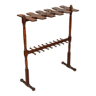 Victorian Mahogany Boot Rack For Sale