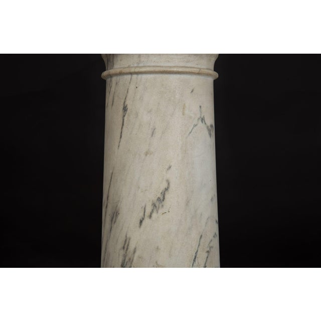 Italian Grand Tour Antique Marble Column Pedestal, Late 19th Century For Sale - Image 11 of 18