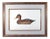 Arthur Nevin Duck Decoy Print, Mallard Hen Decoy, Bay Head, New Jersey, Signed Color Etching, Framed American, Circa...