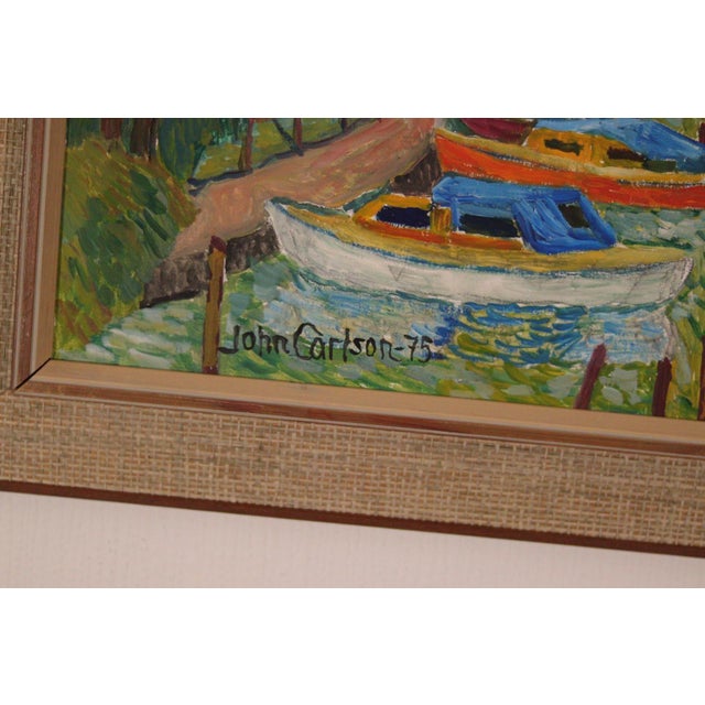 John Carlson, Motif from Sundbyberg, 1975, Oil on Panel, Framed For Sale - Image 16 of 18