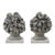1940s Pair of Monumental Hand-Carved Fruit Topiary Sculptures on Pedestals For Sale