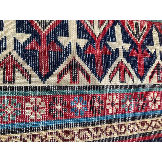 Antique Shahnazari Shirvan Caucasian Rug 3'9" X 6'4" Circa 1870 For Sale - Image 14 of 14