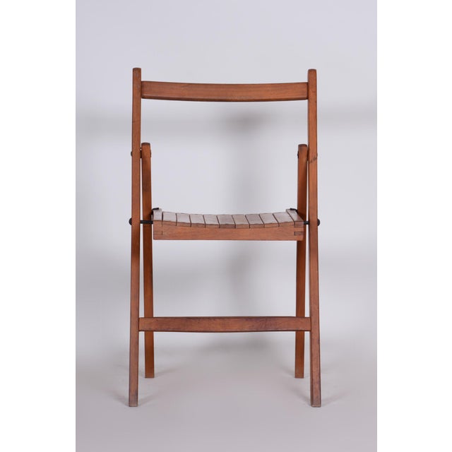 Mid-Century Chair in Beech, Czech, 1950s For Sale - Image 4 of 7