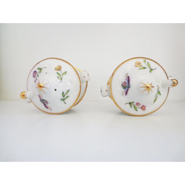 White I Godinger Primavera Salt and Pepper Shakers- a Pair For Sale - Image 8 of 9