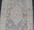Textile Turkish Oushak Rug With Soft Gray Field and Pale Blue Medallion For Sale - Image 7 of 12