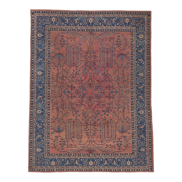 Early 20th Century Antique Turkish Sparta Rug - 08'11 X11'10 For Sale