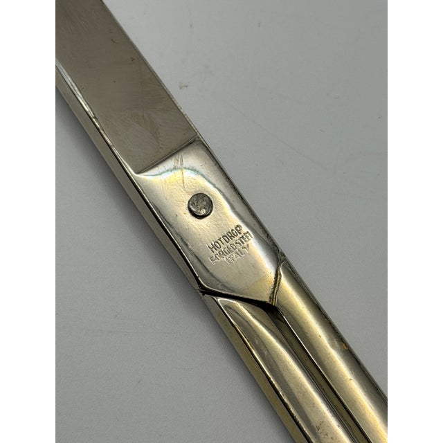 Industrial Vintage Italian Hot-Drop Forged Steel Tailor Scissors For Sale - Image 3 of 6