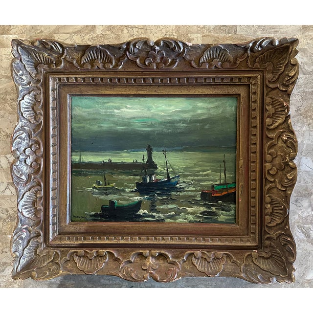 Wood Early 20th Century Albert Marquet Oil Painting on Wood For Sale - Image 7 of 11