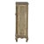 Farmhouse Style Distressed Reclaimed Wood 2-Door Cabinet | Tall Storage Cabinet | Kitchen Cabinet | Distressed Painted Brass Accents Cabinet For Sale In Houston - Image 6 of 8